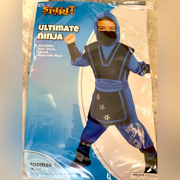 Spirit Other - Spirit Halloween Costume: Ultimate Ninja. Size 5-6T